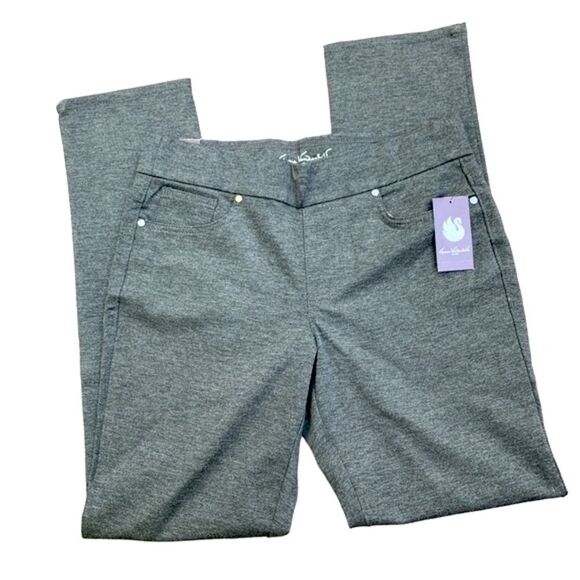 New!  Gloria Vanderbilt Pull on Slimming Pant Pants Grey Women Size Small - Picture 3 of 10